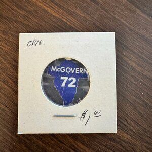 Vintage McGovern '72 Political Pinback